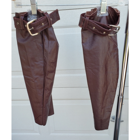 ✖️SOLD✖️Reworked Vtg Leather Pants, 2-Piece - Picture 10 of 16